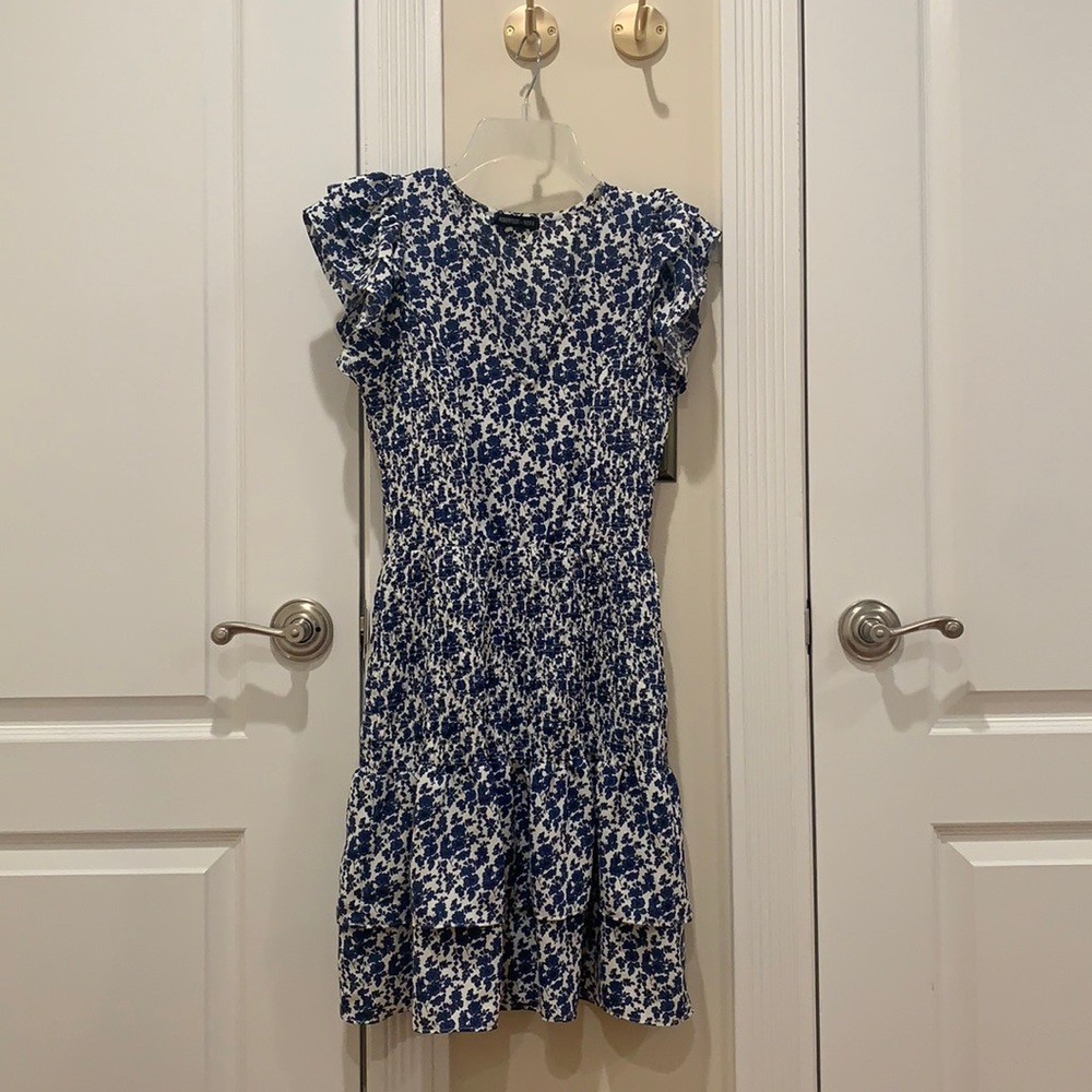 White and blue Robertson + Rodeo dress